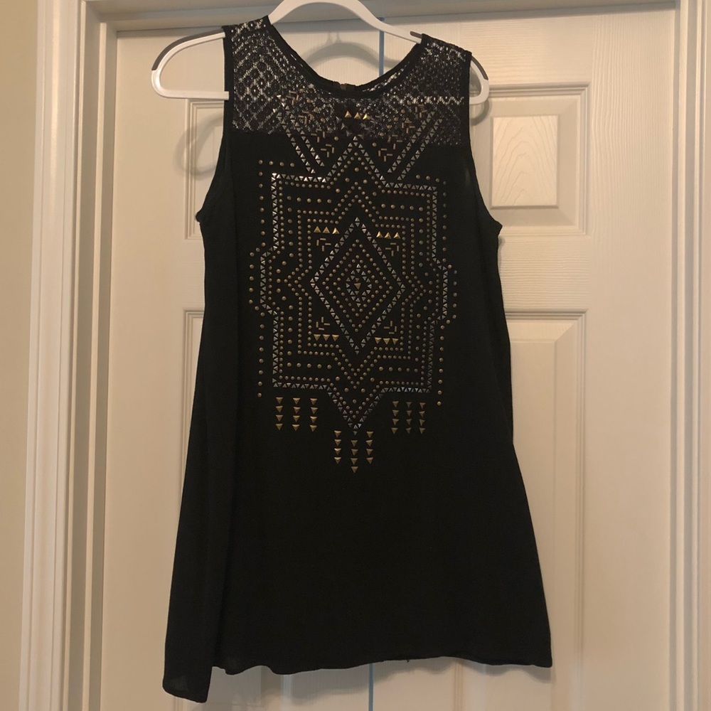 Women’s Black Studded Dress - Like new!